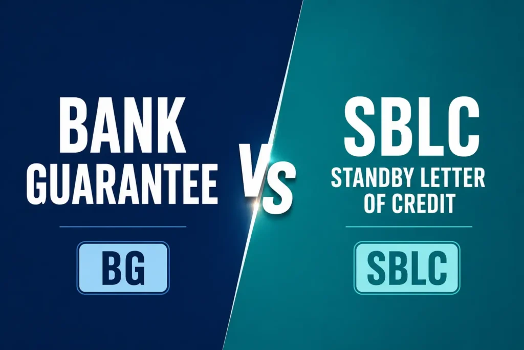 Trade finance solutions including SBLC, Bank Guarantees and Letters of Credit