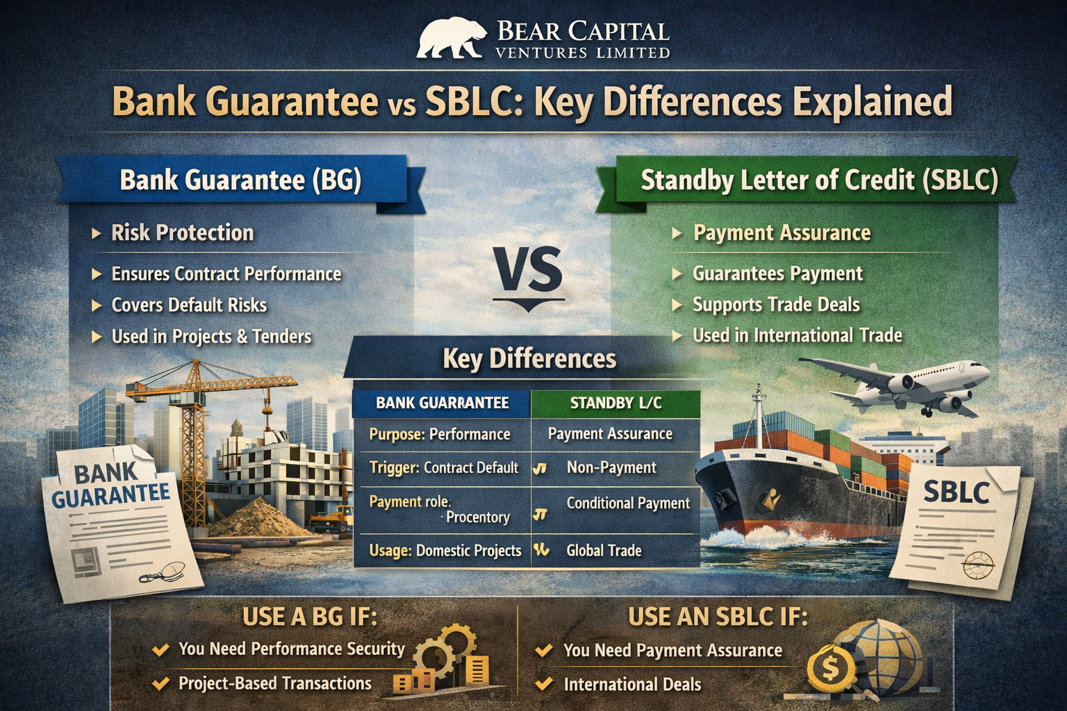 Bank Guarantee vs SBLC: Key Differences Explained