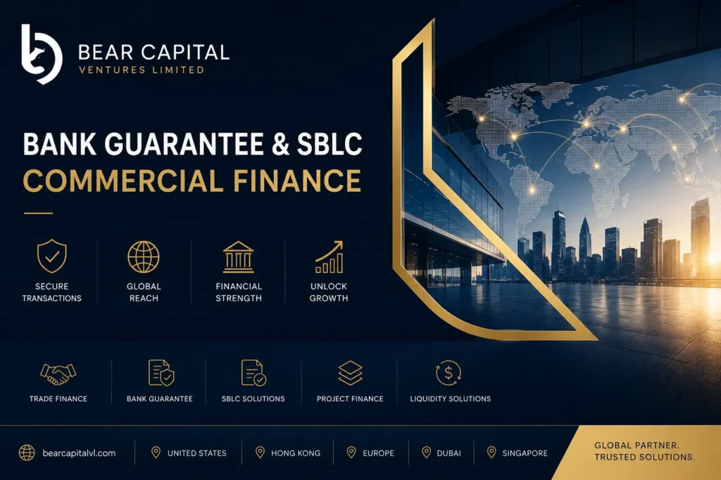 Bear Capital Ventures Limited connecting global investors with luxury development, international trade, and structured finance solutions