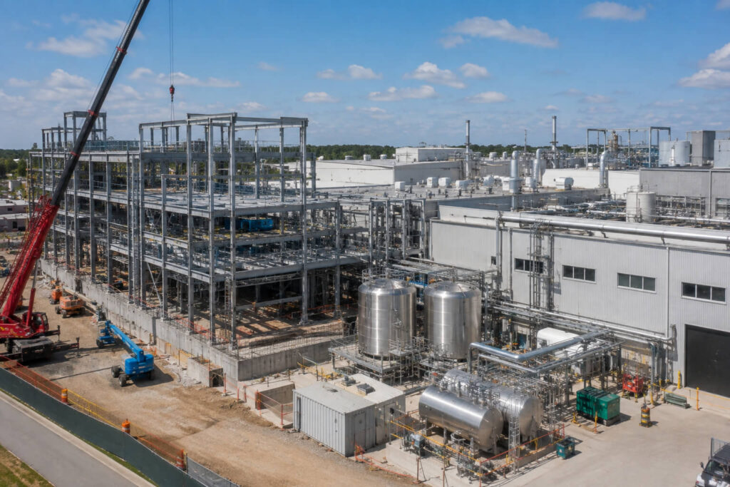 Pharmaceutical manufacturing facility under expansion