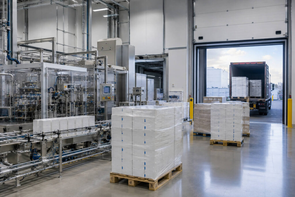 Pharmaceutical manufacturing and logistics facility