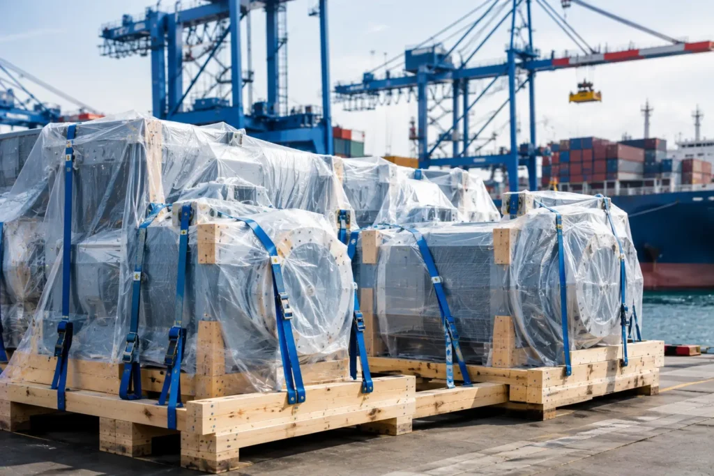 Managing FX Risk Without Losing Export Profit Margins 2 Commercial cargo prepared for international freight