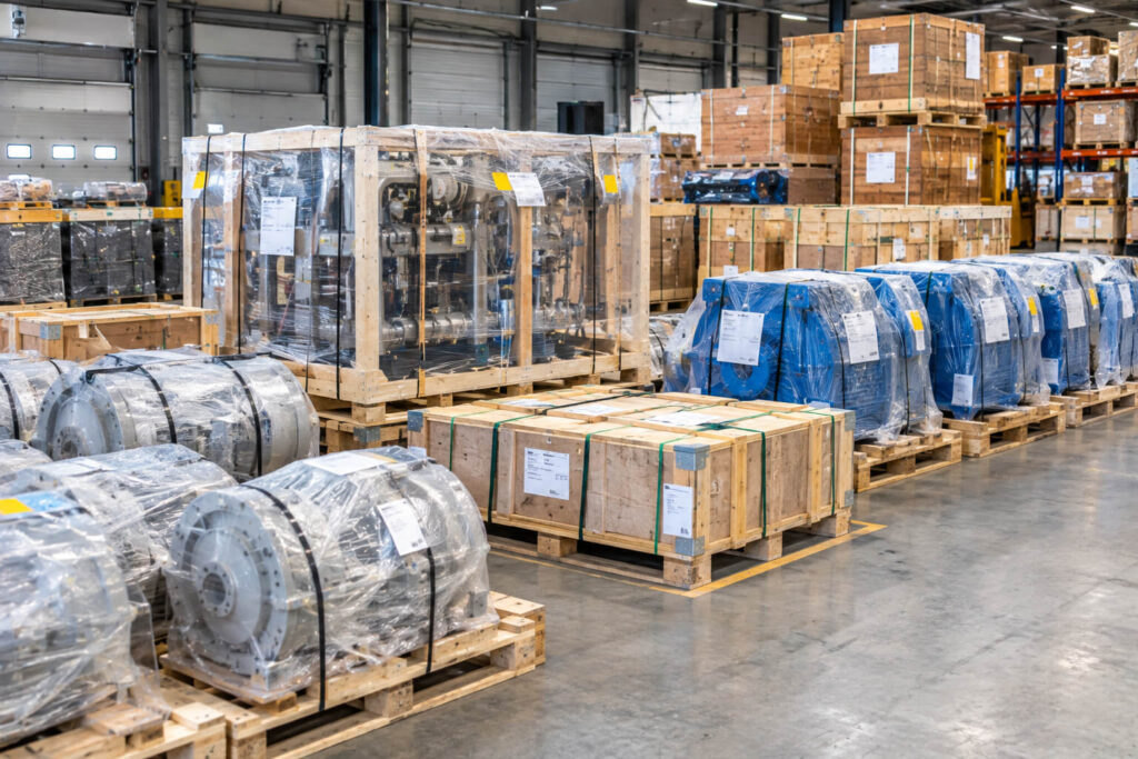 Industrial goods prepared for export
