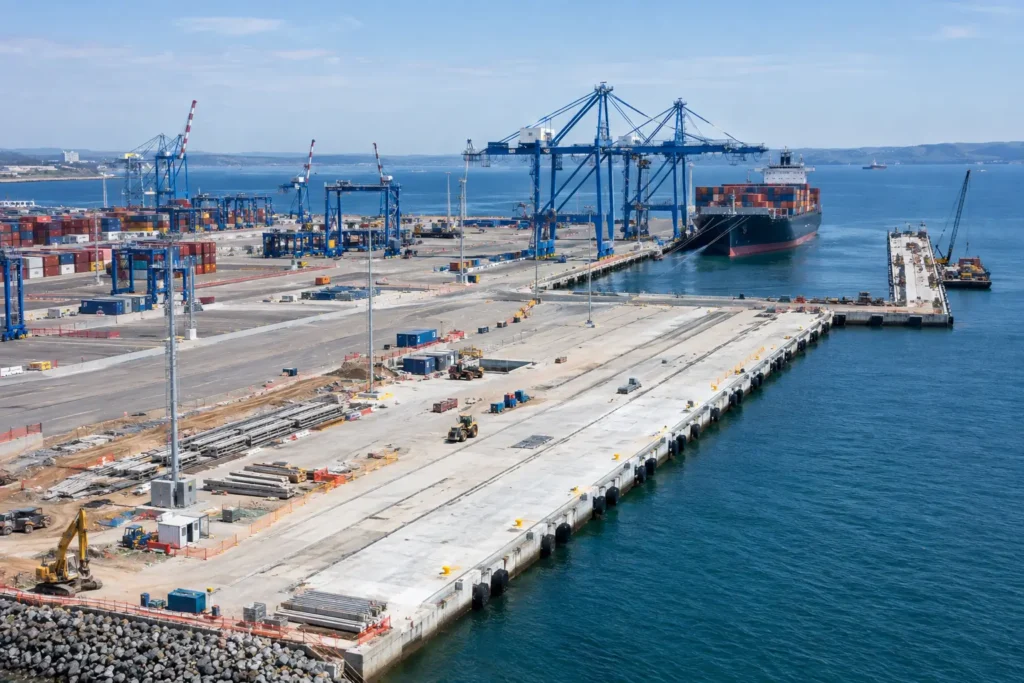 Port expansion and infrastructure construction