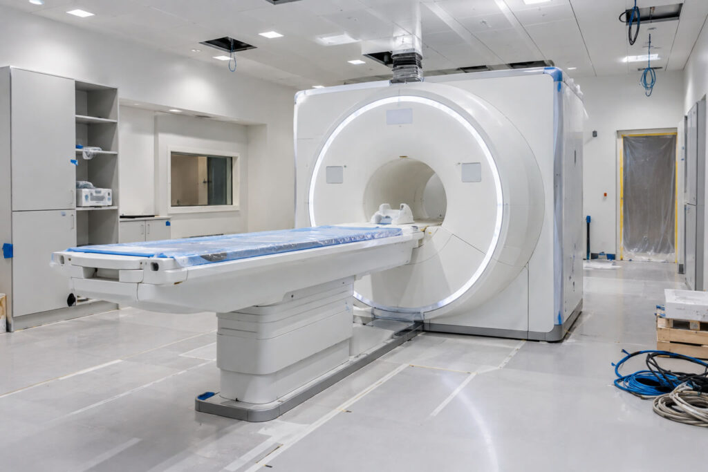 Medical equipment in a new healthcare facility