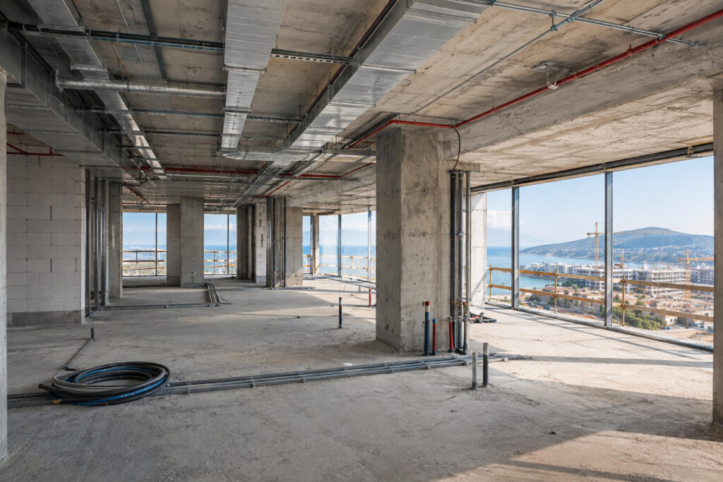 Alternative Financing Options for Hotel Developers When Bank Funding Is Limited 2 Unfinished hotel interior awaiting fit-out