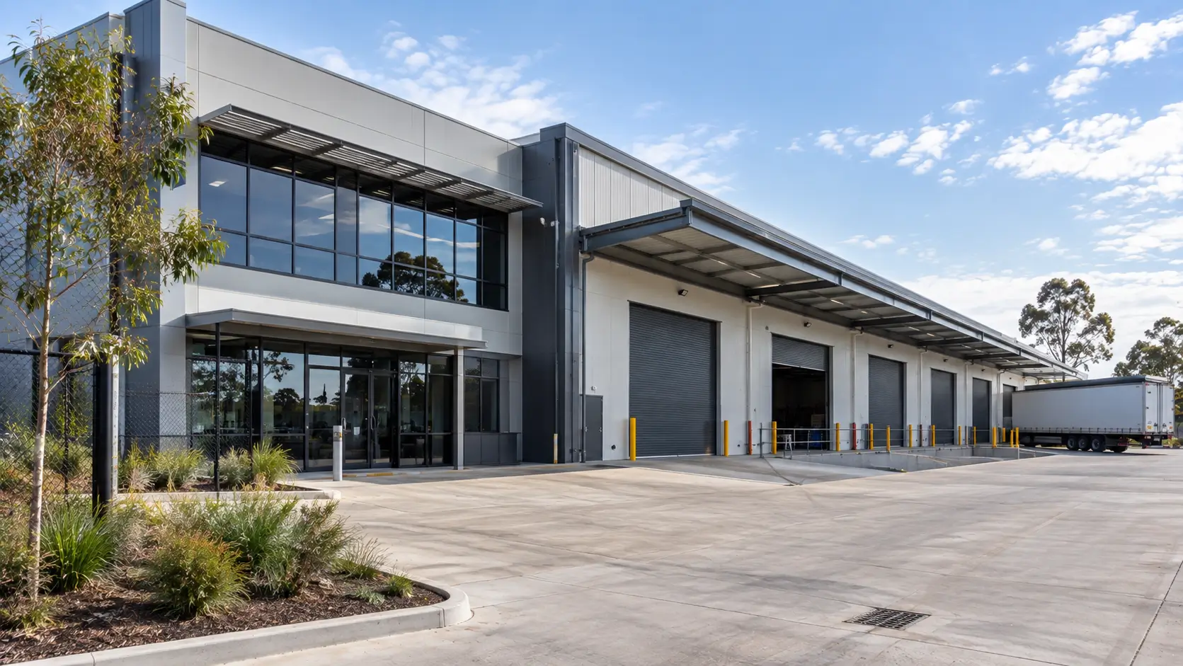 Australian industrial property ready for a commercial lease.
