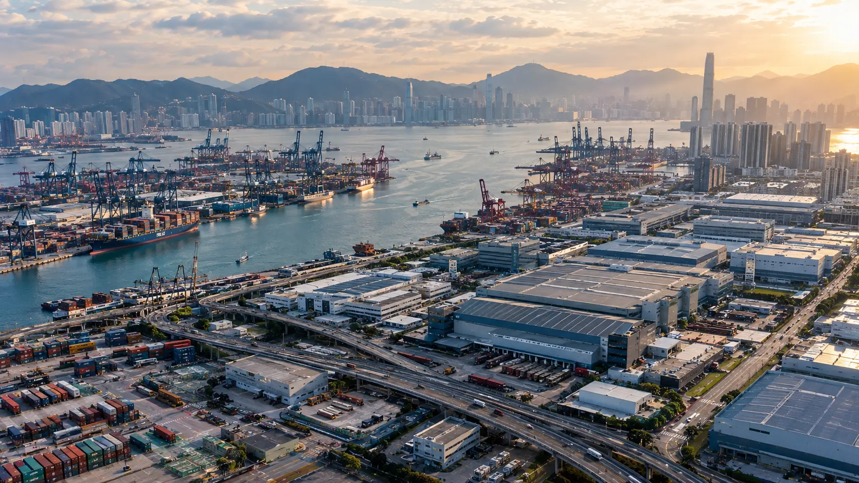 香港物流中心及跨境商业运输基础设施